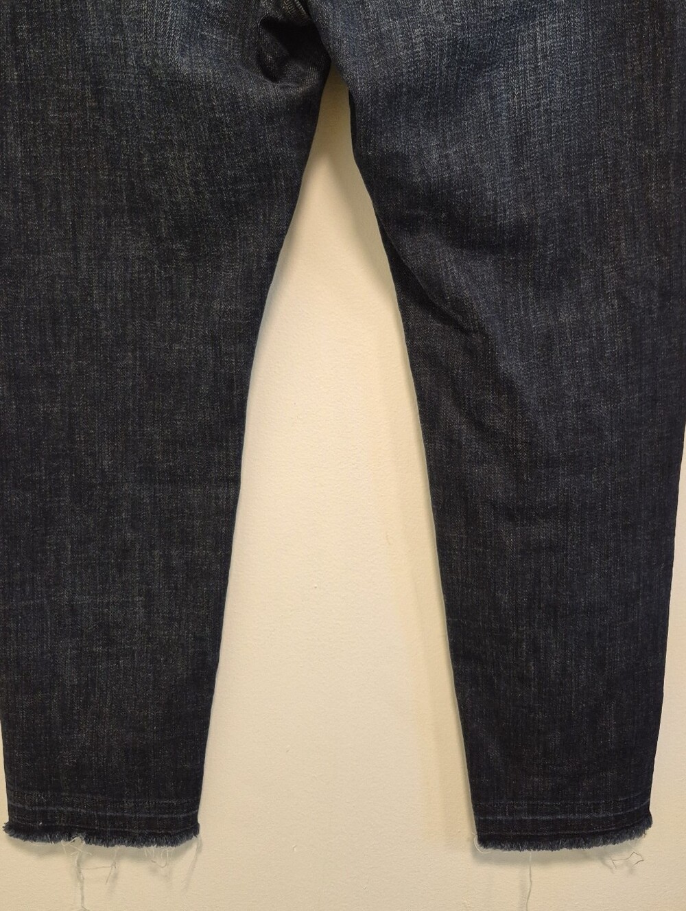 Frame Le Garcon Crop Jeans Released Hem Covant Dark Blue Straight Ankle Sz 28 - Picture 11 of 14